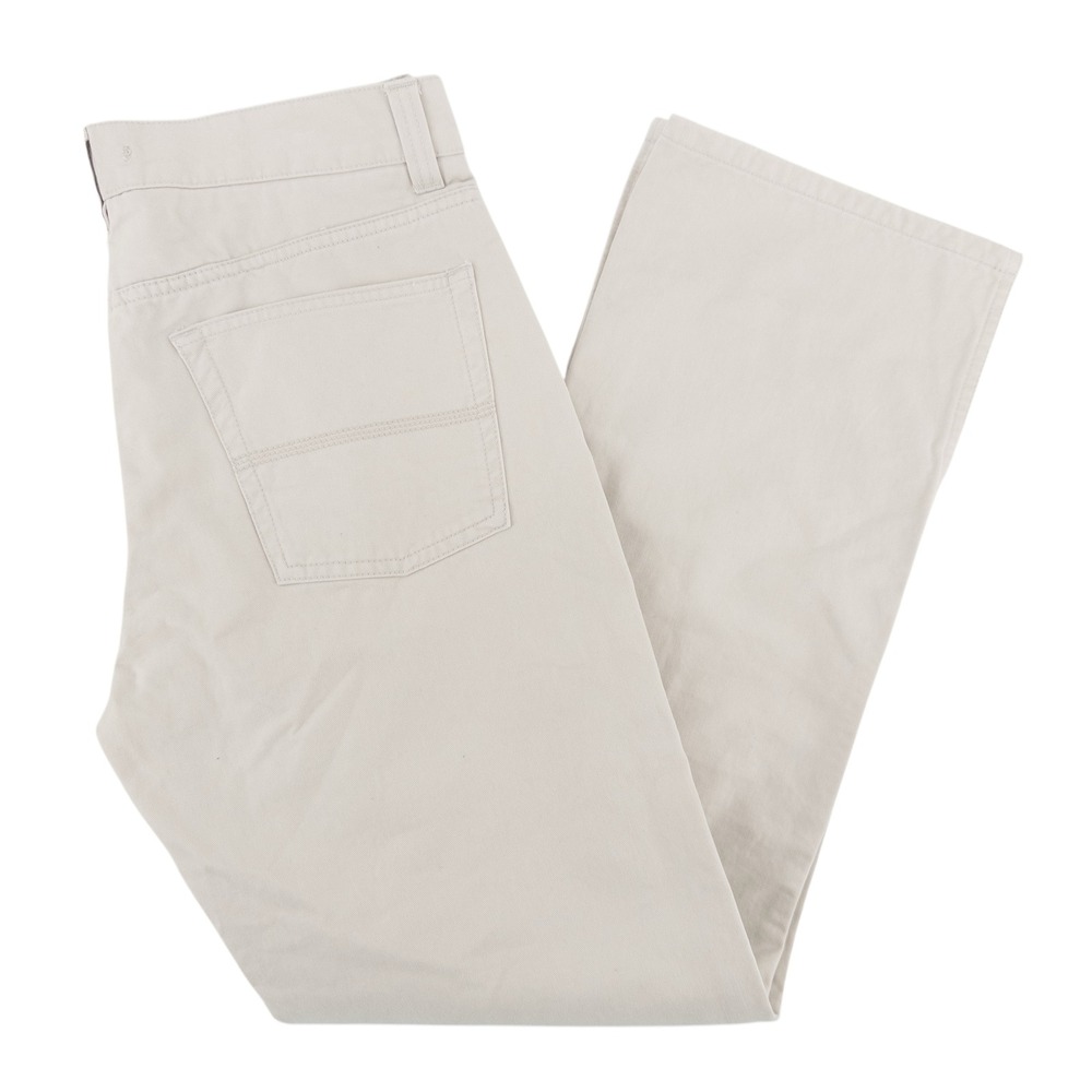 LL Bean Mens 30x30 Pants Beige Standard Fit Cotton Twill Straight Gorpcore